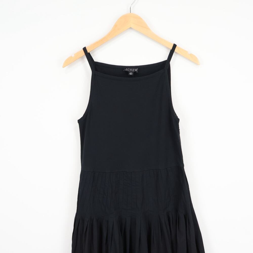 J.Crew Pintuck Mixy Midi Dress Black Size Medium NWOT - Picture 3 of 8